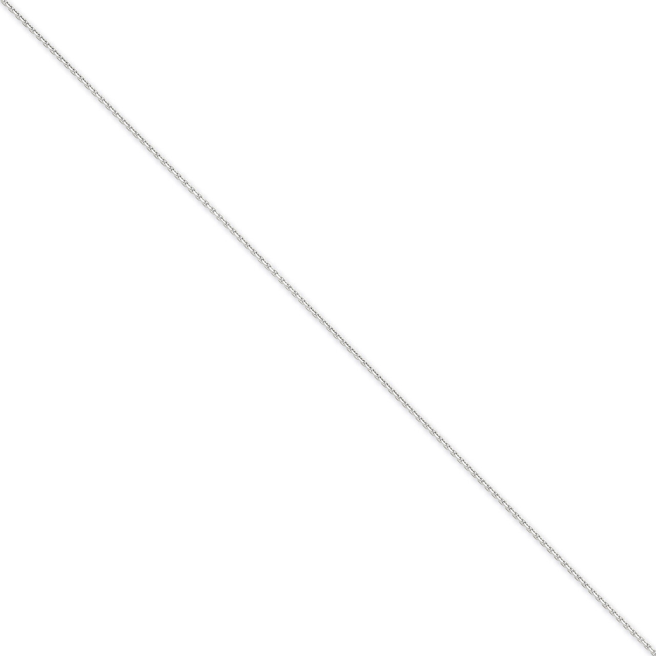 1.3mm Solid Diamond-cut Cable Chain 20 Inch 14k White Gold PEN146-20, MPN: PEN146-20, 886774538563