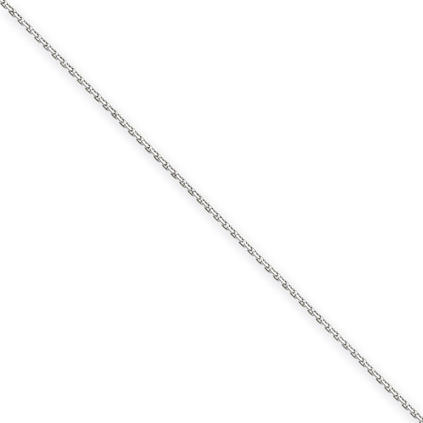 1.65mm Solid Diamond-cut Cable Chain 18 Inch 14k White Gold PEN149-18, MPN: PEN149-18, 883957149189