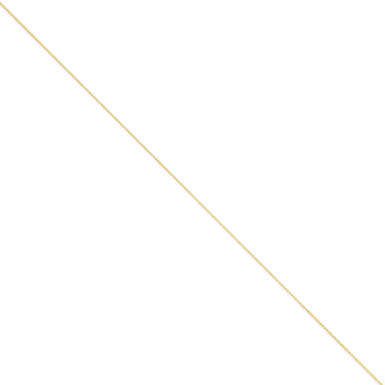 0.65mm Spiga Pendant Chain 16 Inch 14k Gold Diamond-cut PEN156-16