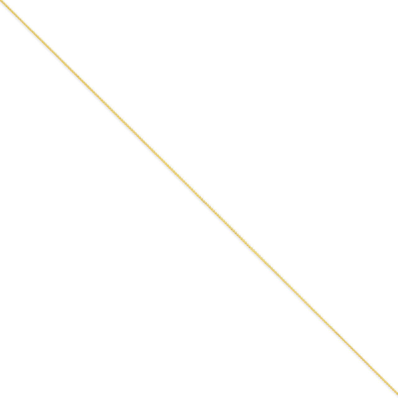 0.80mm Spiga Pendant Chain 18 Inch 14k Gold PEN160-18