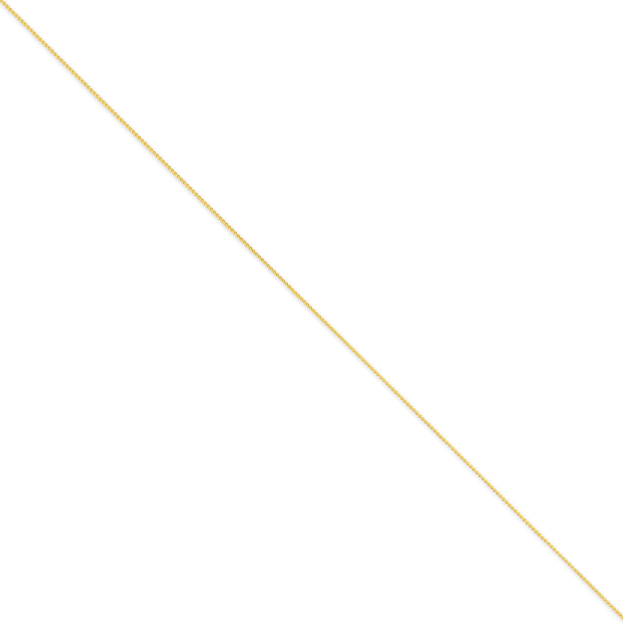 0.80mm Spiga Pendant Chain 10 Inch 14k Gold PEN161-10