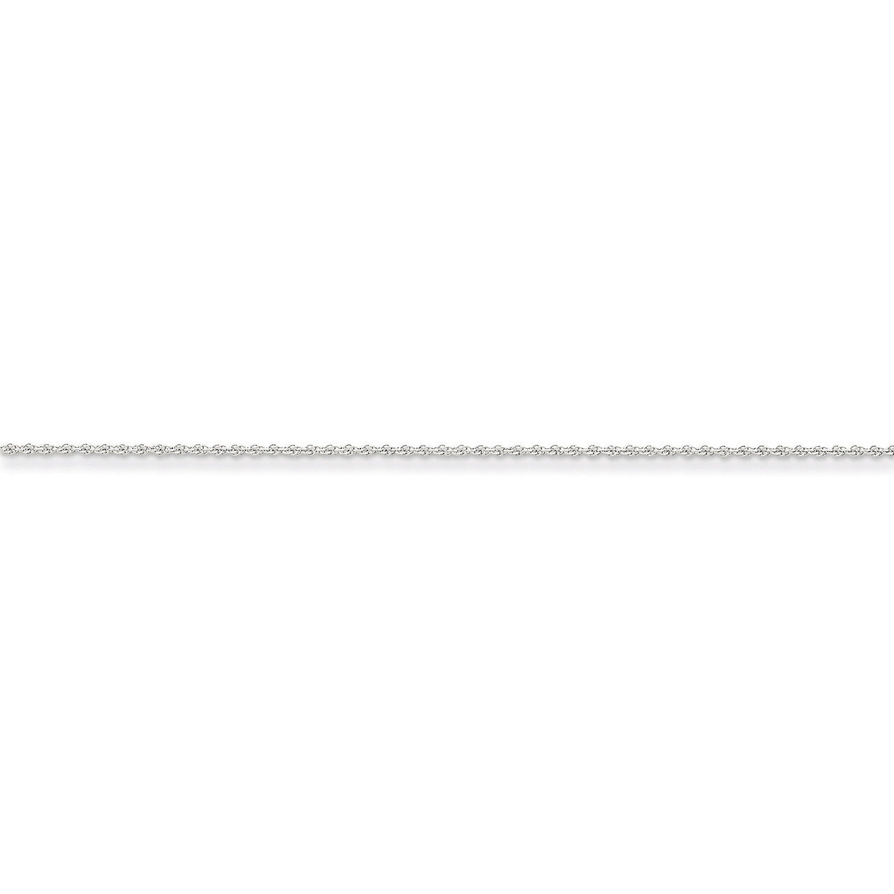 1.1mm Baby Rope Chain 20 Inch 14k White Gold PEN171-20