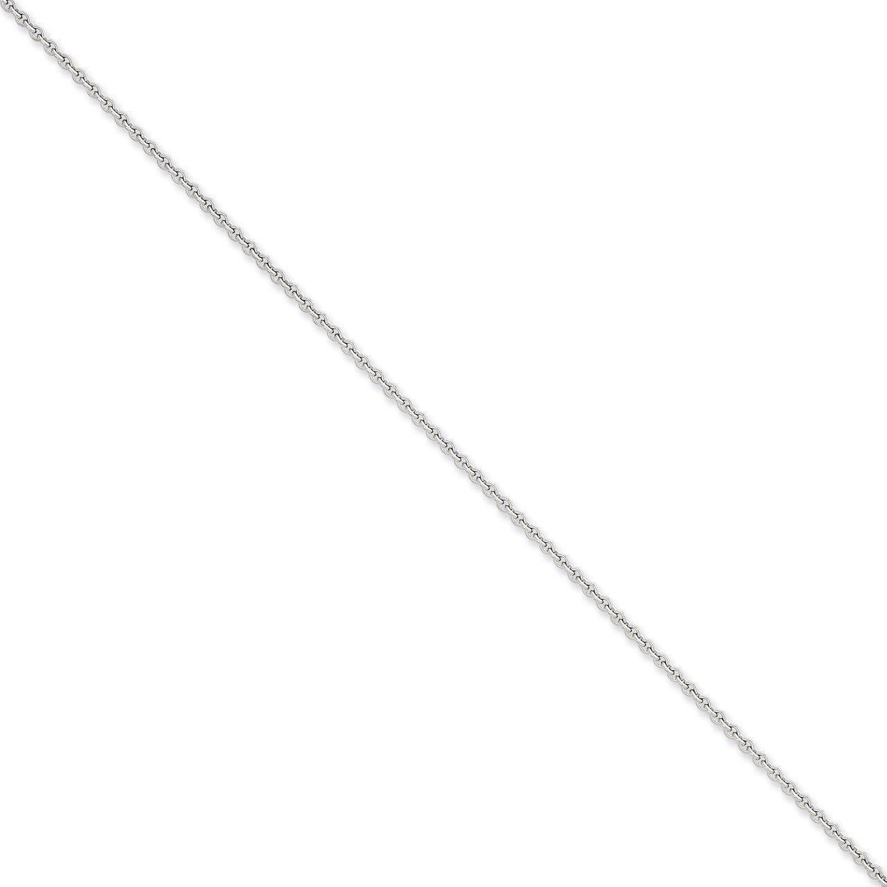 2.20mm Cable Chain 16 Inch 14k White Gold PEN189-16, MPN: PEN189-16, 886774104010
