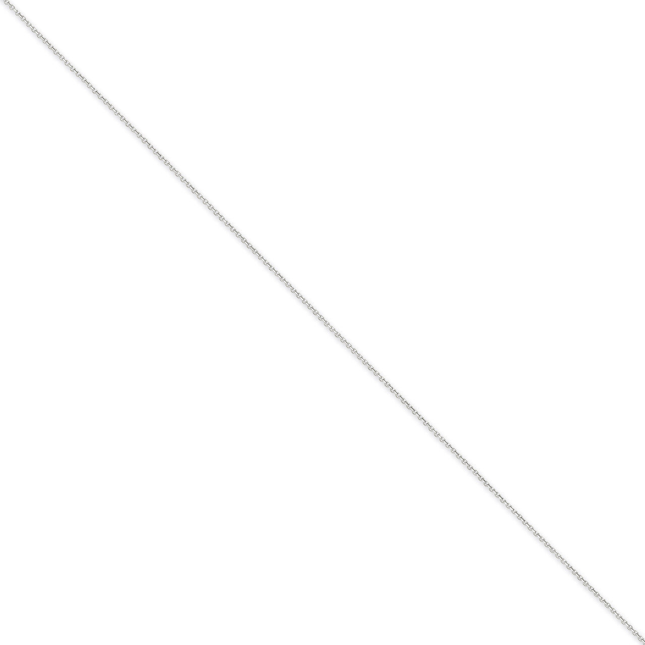 0.75mm Diamond-cut Cable Chain 16 Inch 14k White Gold PEN195-16, MPN: PEN195-16, 886774104089