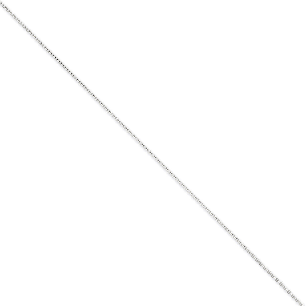 1.40mm Diamond-cut Cable Chain 16 Inch 14k White Gold PEN197-16