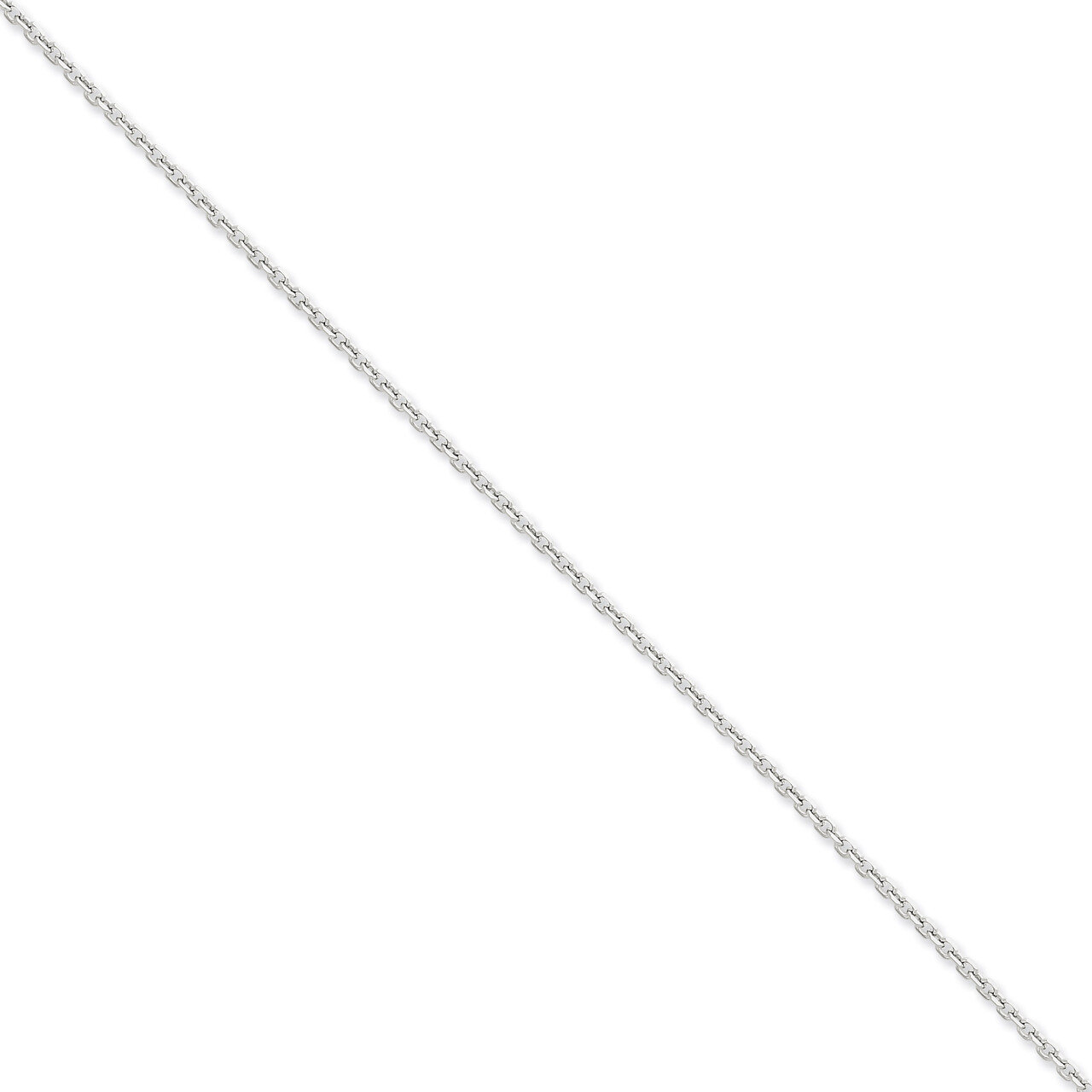 2.2mm Diamond-cut Cable Chain 20 Inch 14k White Gold PEN199-20, MPN: PEN199-20, 886774432755