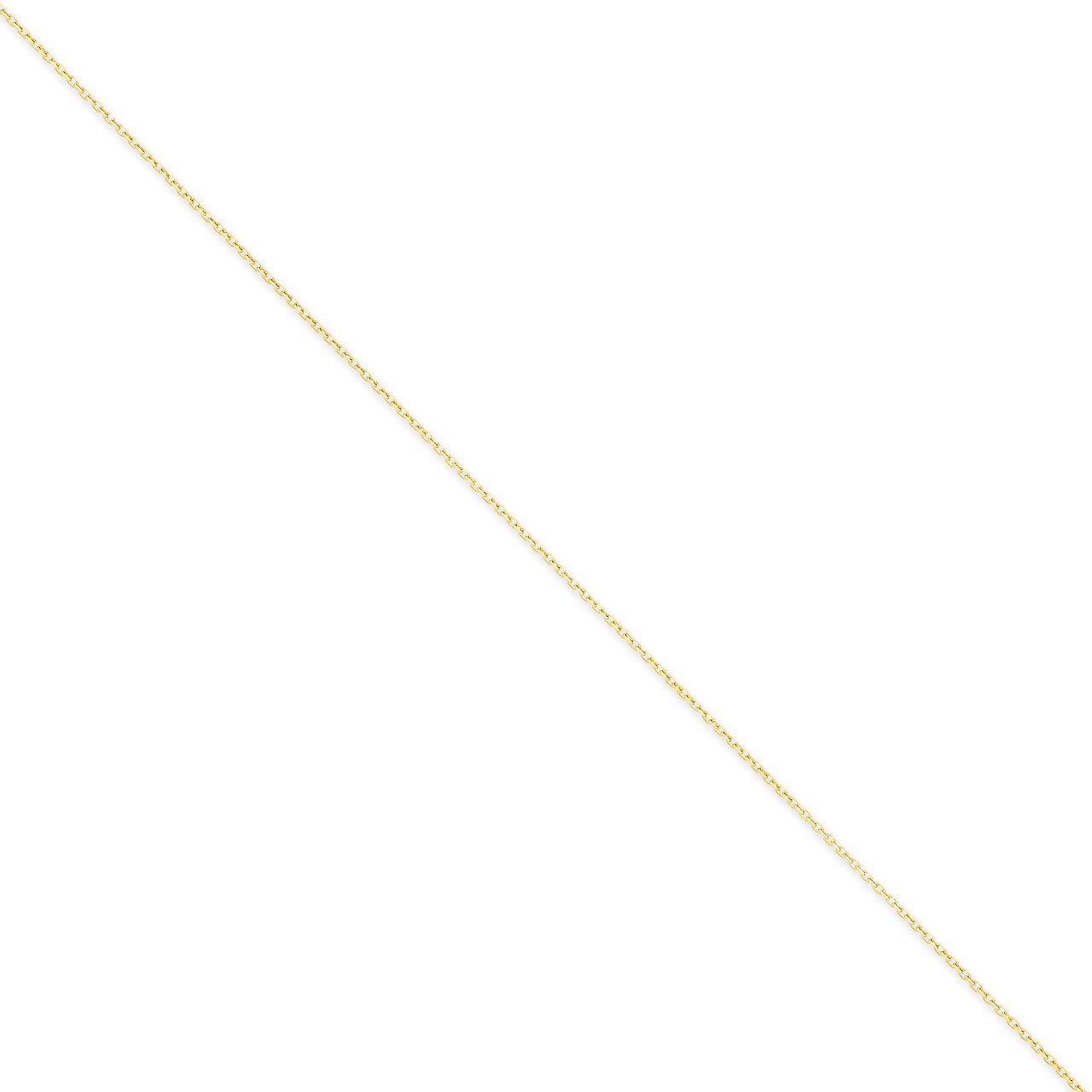 0.80mm Diamond-cut Cable Chain 16 Inch 14k Gold PEN202-16
