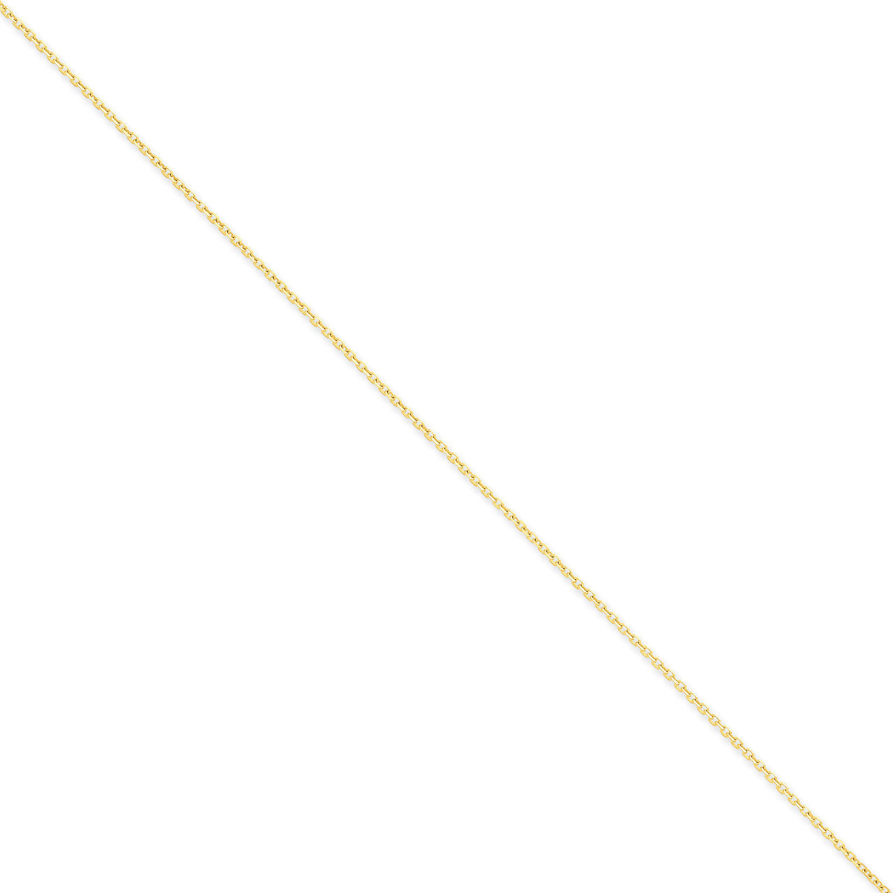 1.40mm Diamond-cut Cable Chain 16 Inch 14k Gold PEN203-16
