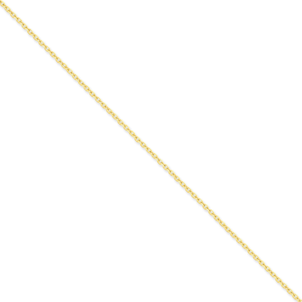2.2mm Diamond-cut Cable Chain 16 Inch 14k Gold PEN205-16, MPN: PEN205-16, 886774104188