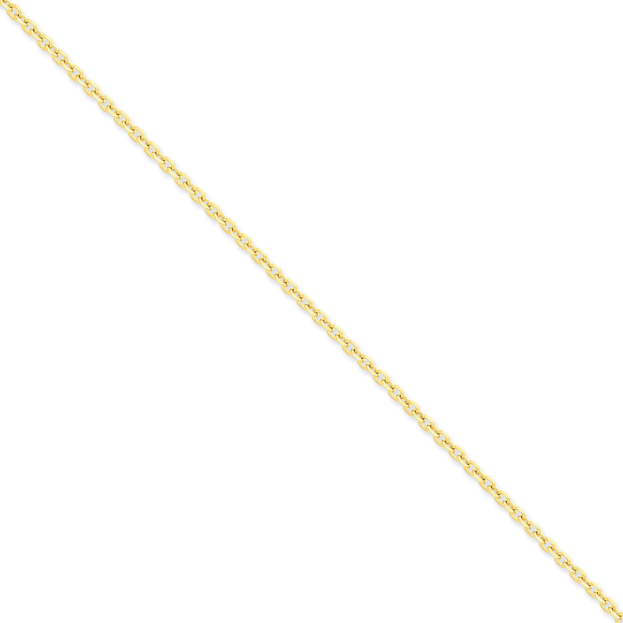 3mm Diamond-cut Cable Chain 18 Inch 14k Gold PEN206-18, MPN: PEN206-18, 886774432861
