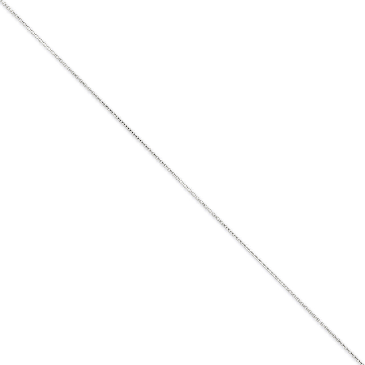 1.3mm Cable Chain 24 Inch 14k White Gold PEN208-24, MPN: PEN208-24, 886774538839