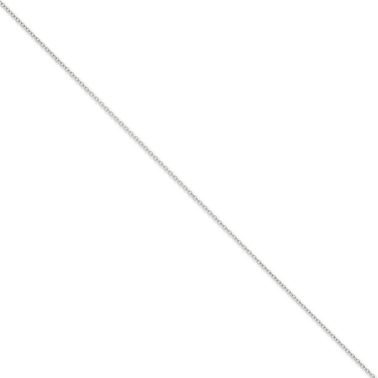 1.67mm Cable Chain 24 Inch 14k White Gold PEN209-24, MPN: PEN209-24, 886774538860