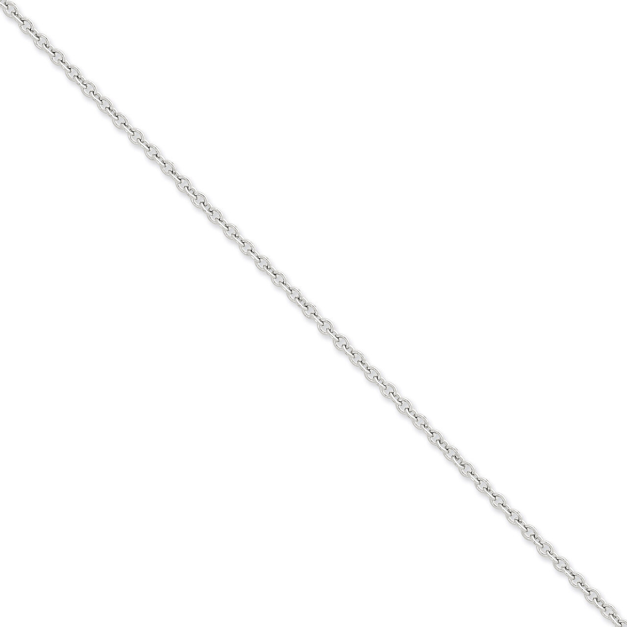 3.2mm Cable Chain 24 Inch 14k White Gold PEN212-24, MPN: PEN212-24, 886774432977