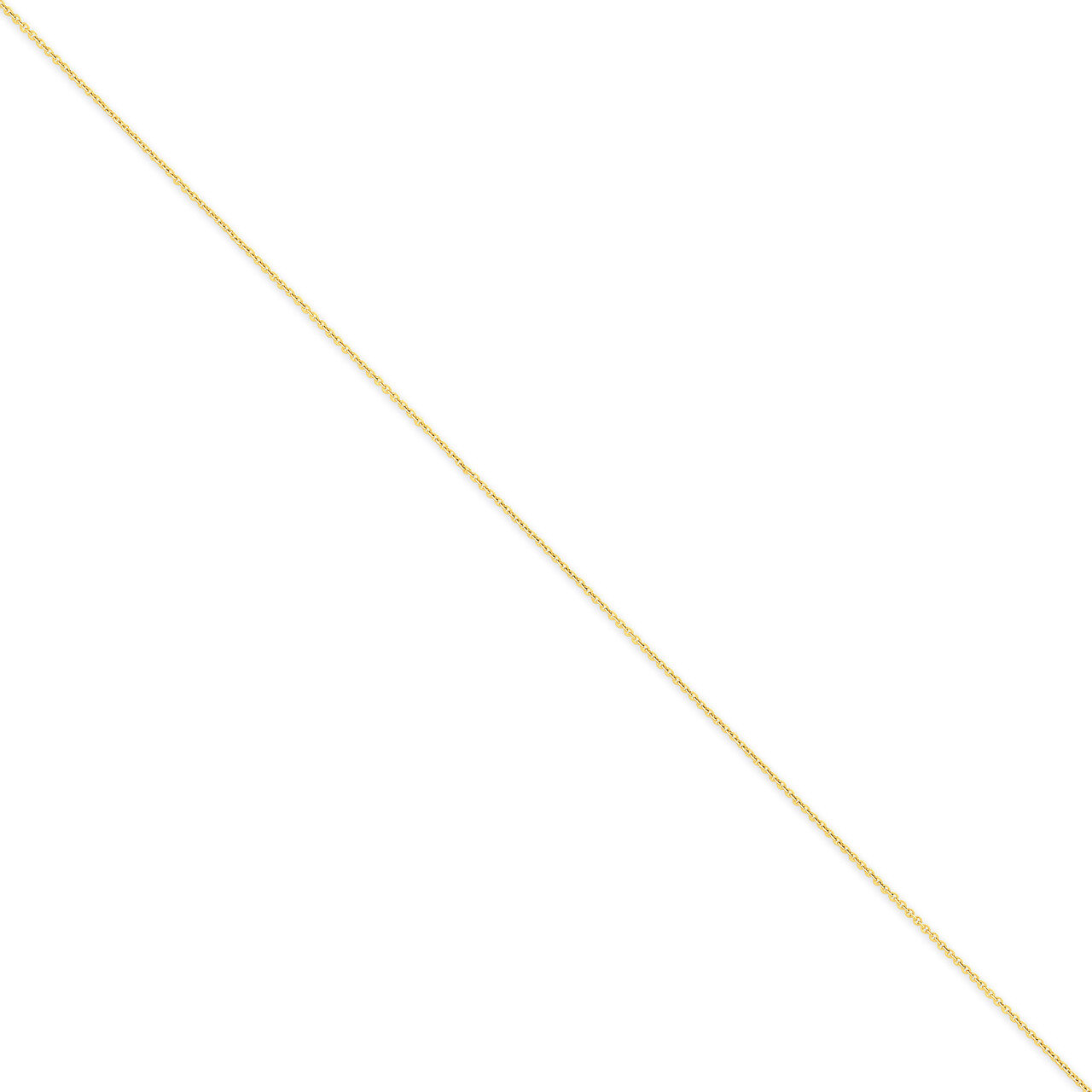 0.7mm Cable Chain 16 Inch 14k Gold PEN213-16