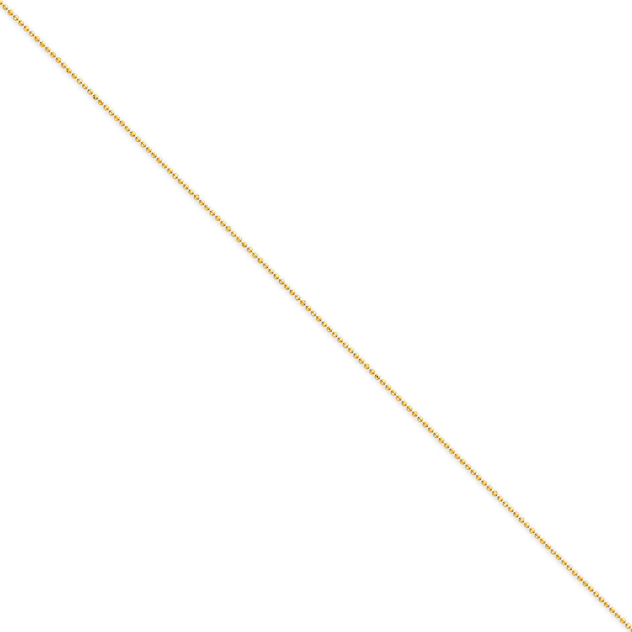 1.2mm Diamond-cut Baby Ball Chain 16 Inch 14k Gold PEN247-16