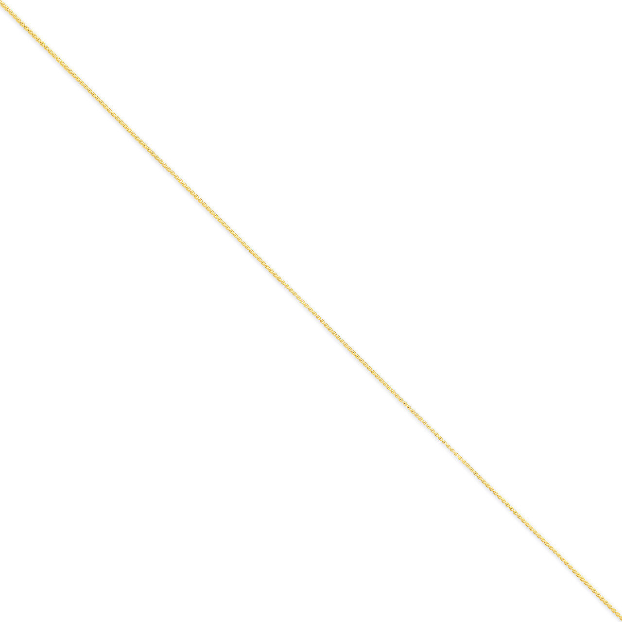 1.1mm Solid Polished Spiga Chain 16 Inch 14k Gold PEN259-16