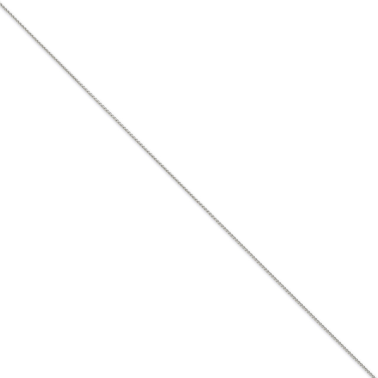 0.90mm Parisian Wheat Chain 10 Inch 14k White Gold PEN260-10, MPN: PEN260-10, 886774401478