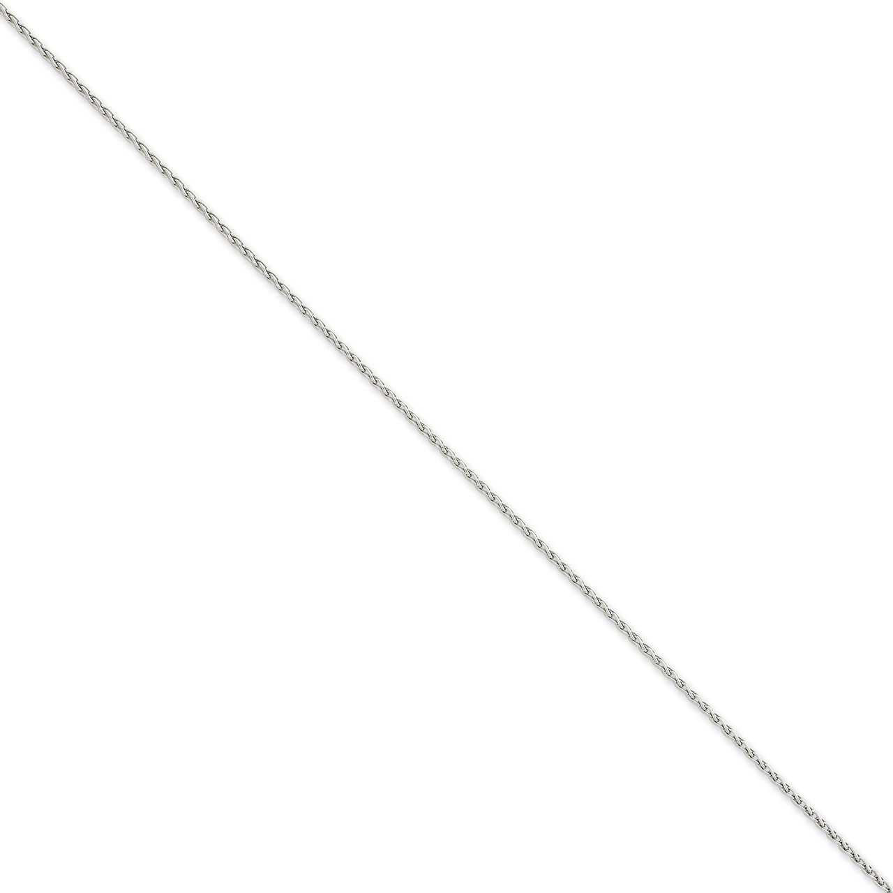 1.5mm Parisian Wheat Chain 14 Inch 14k White Gold PEN262-14, MPN: PEN262-14, 886774401652