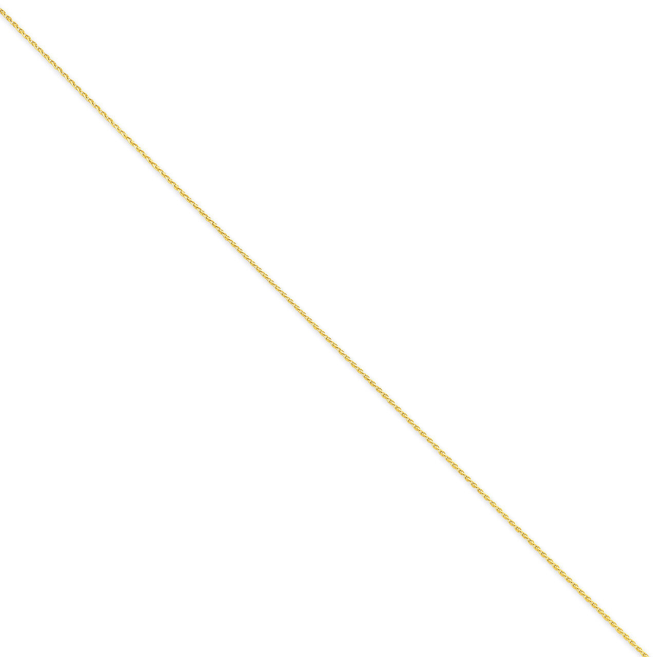 1.0mm Diamond-cut Wheat Chain 10 Inch 14k Gold PEN275-10