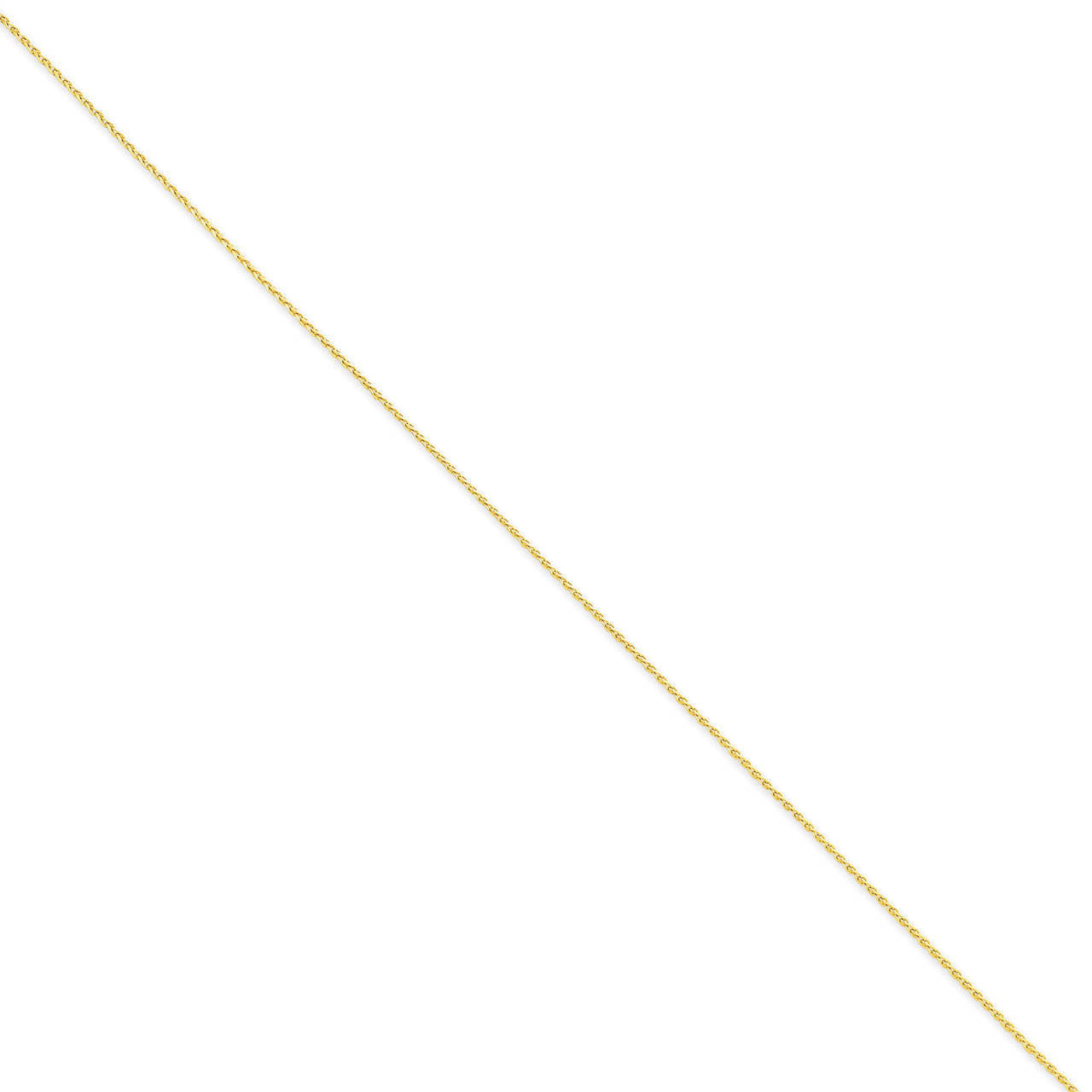 1.0mm Diamond-cut Wheat Chain 16 Inch 14k Gold PEN275-16