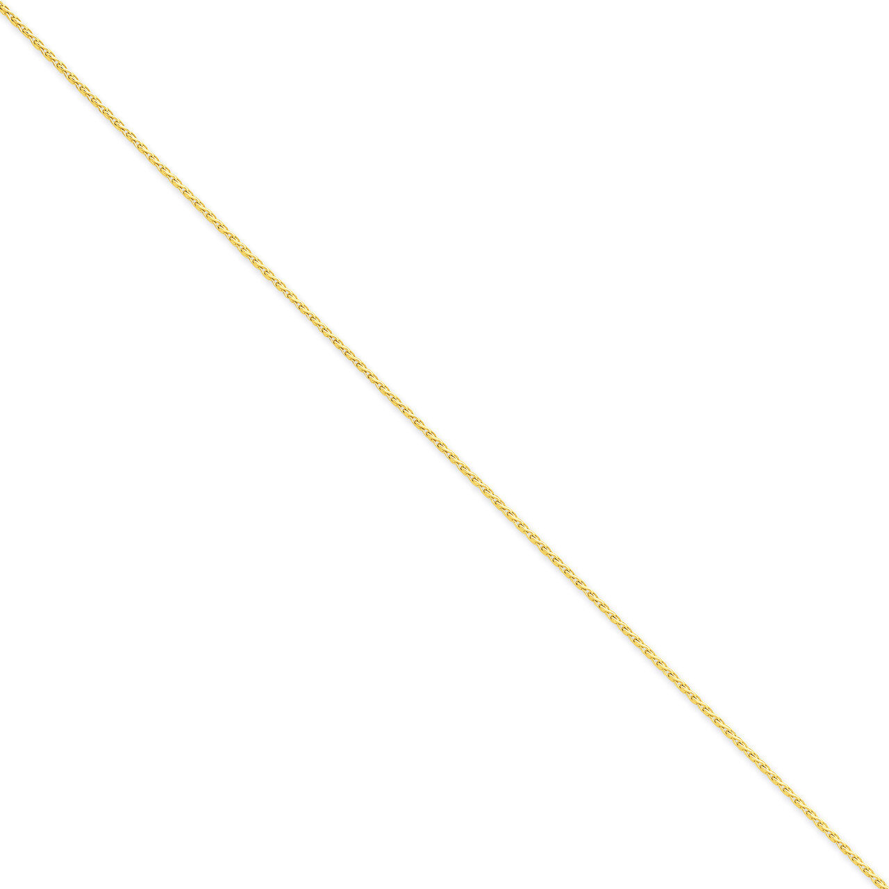 1.5mm Diamond-cut Wheat Chain 10 Inch 14k Gold PEN276-10