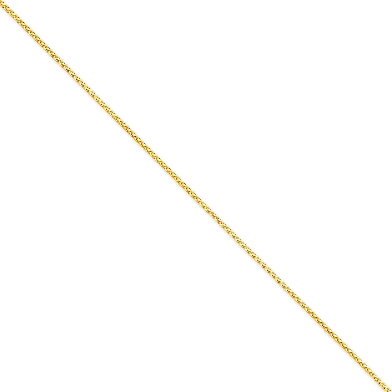 1.9mm Round Diamond-cut Wheat Chain 8 Inch 14k Gold PEN277-8, MPN: PEN277-8, 886774401461