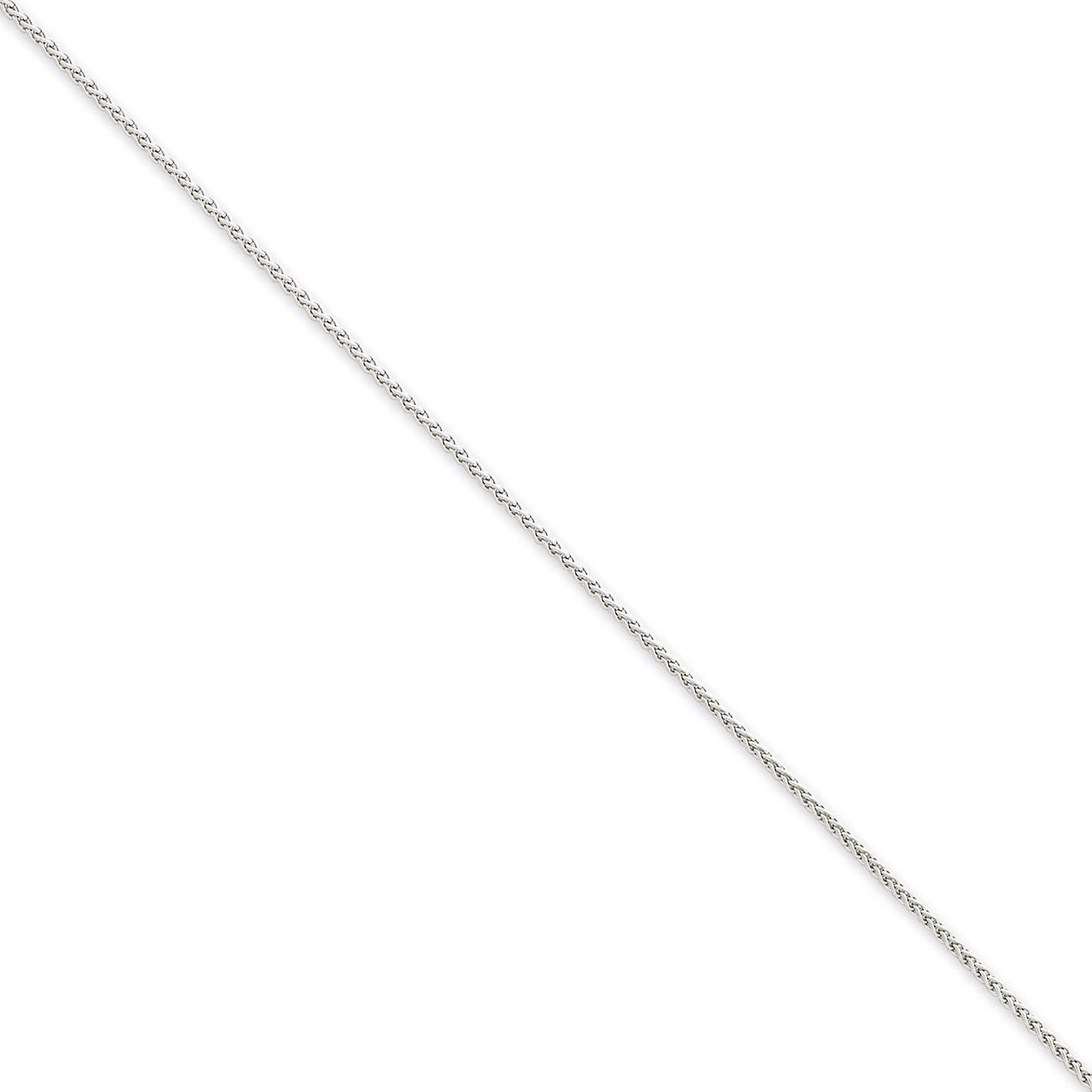 1.25mm Solid Polished Spiga Chain 14 Inch 14k White Gold PEN31-14, MPN: PEN31-14, 886774430331