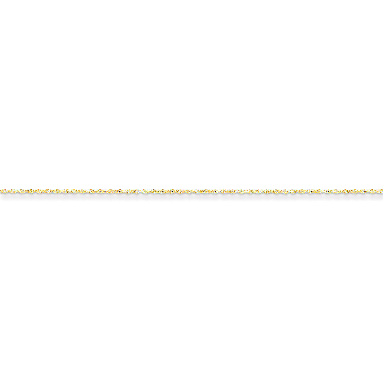 0.8mm Light-Baby Rope Chain 8 Inch 14k Gold PEN3-8