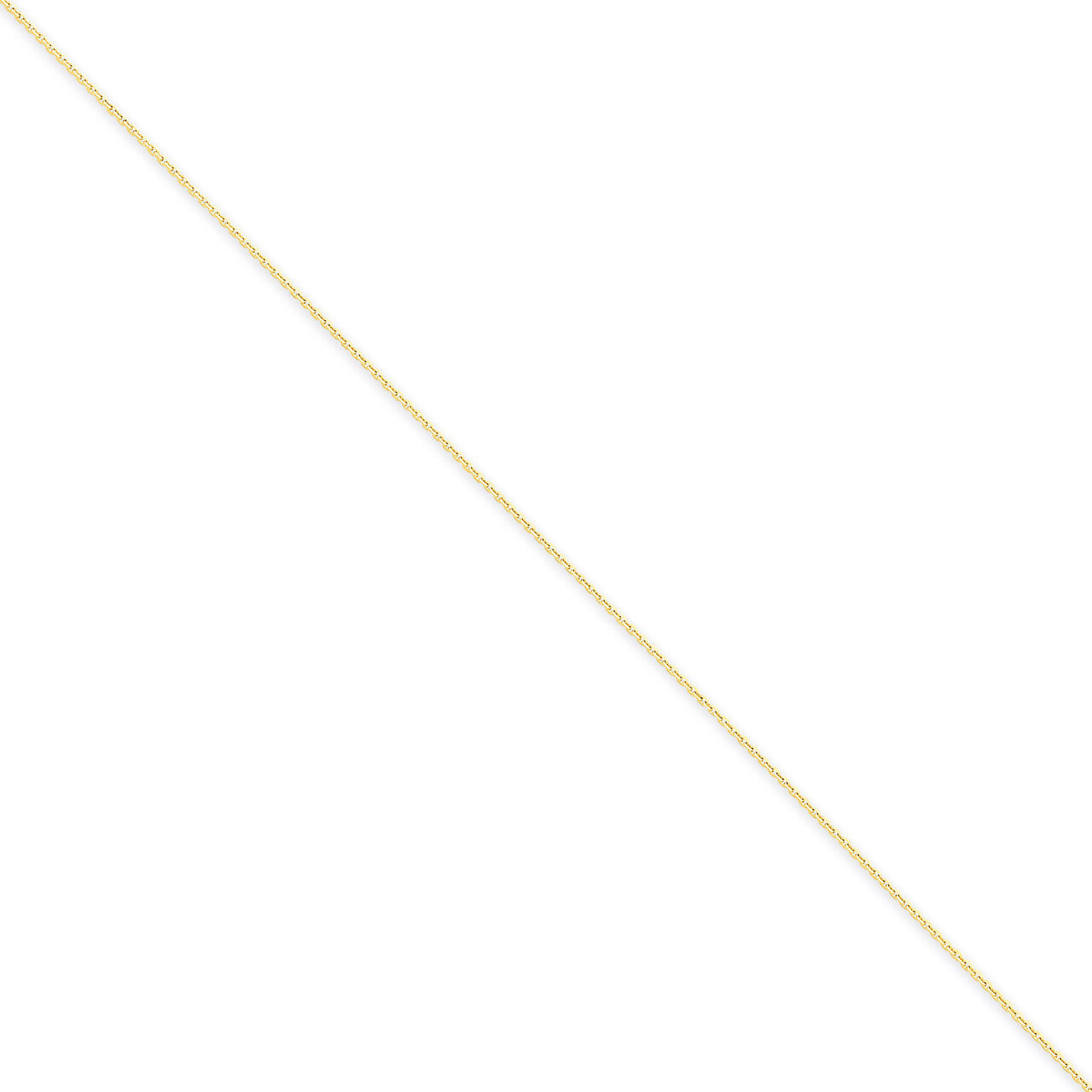 0.6mm Diamond-cut Cable Chain 14 Inch 14k Gold PEN41-14