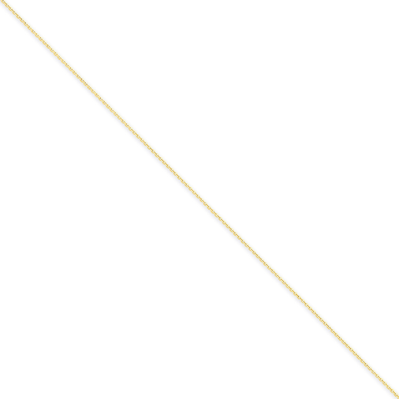 0.8mm Diamond-cut Cable Chain 14 Inch 14k Gold PEN41L-14