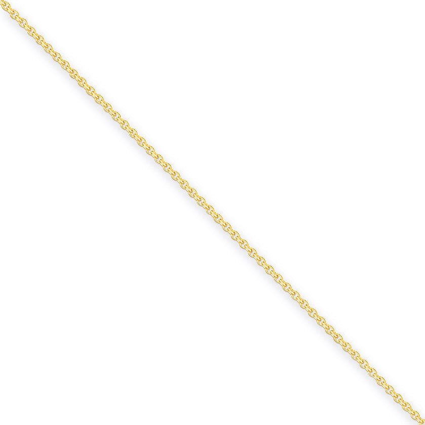 1.5mm Cable Chain Anklet 10 Inch 14k Gold PEN54-10