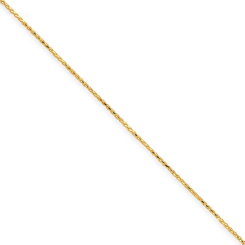 1.2mm Diamond-cut Spiga Chain 14 Inch 14k Gold PEN62-14, MPN: PEN62-14, 886774430393