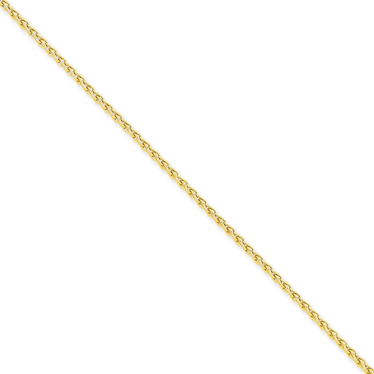 2.5mm Parisian Wheat Chain 24 Inch 14k Gold PEN66-24, MPN: PEN66-24, 886774400662