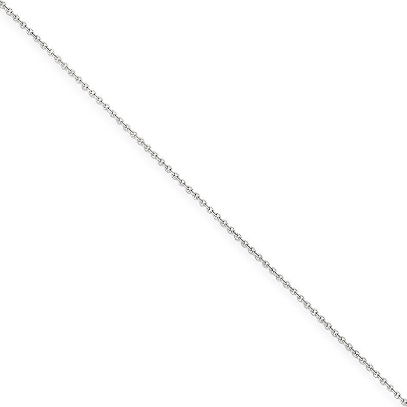 1mm Cable Chain 24 Inch 14k White Gold PEN74-24, MPN: PEN74-24, 886774537108
