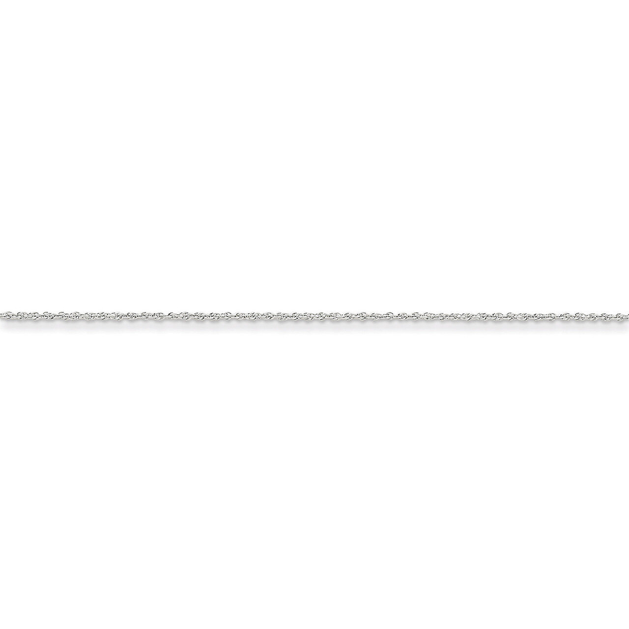 1.3mm Heavy-Baby Rope Chain 14 Inch 14k White Gold PEN90-14