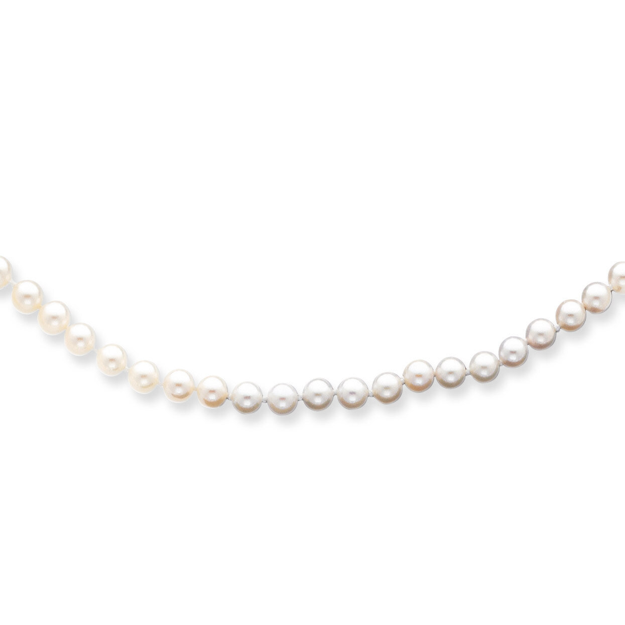 5-6mm Round White Saltwater Akoya Cultured Pearl Necklace 20 Inch 14k Gold PL50A-20, MPN: PL50A-20,…