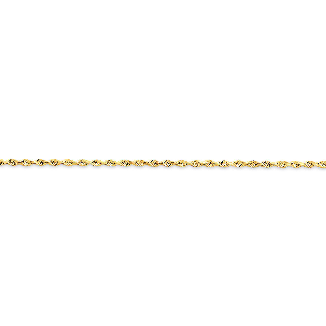 1.84mm Diamond-cut Quadruple Rope Chain 16 Inch 14k Gold QTR014-16, MPN: QTR014-16, 886774397634