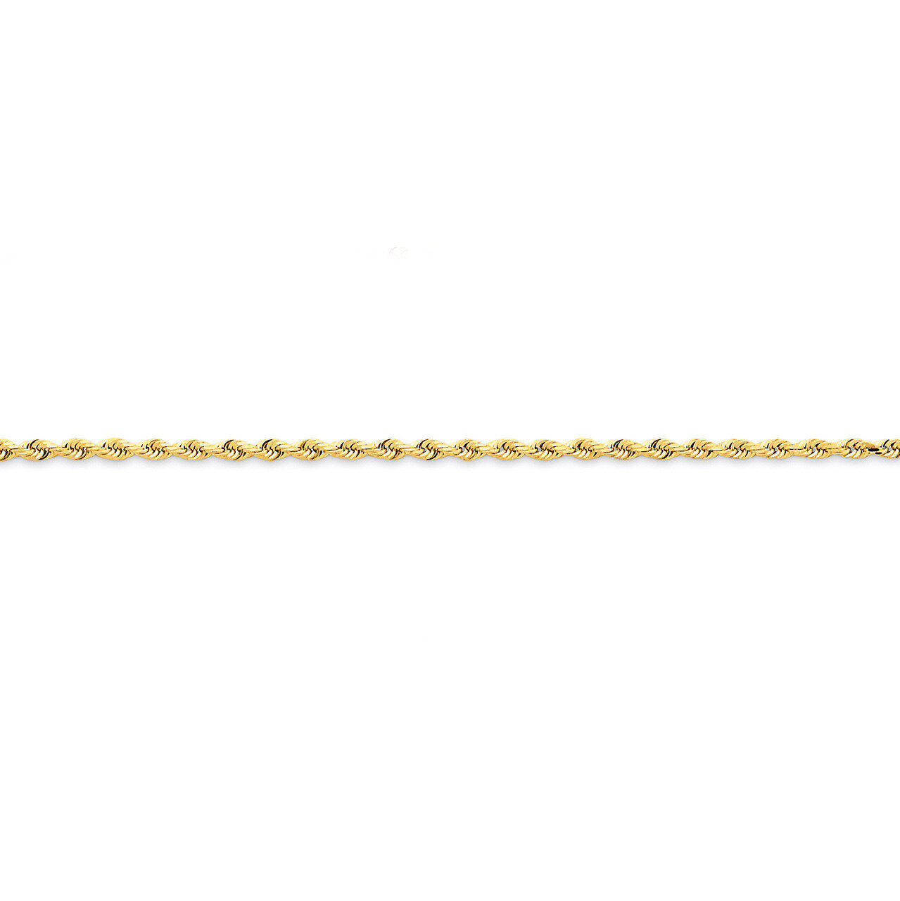 2.00mm Diamond-cut Quadruple Rope Chain 10 Inch 14k Gold QTR016-10
