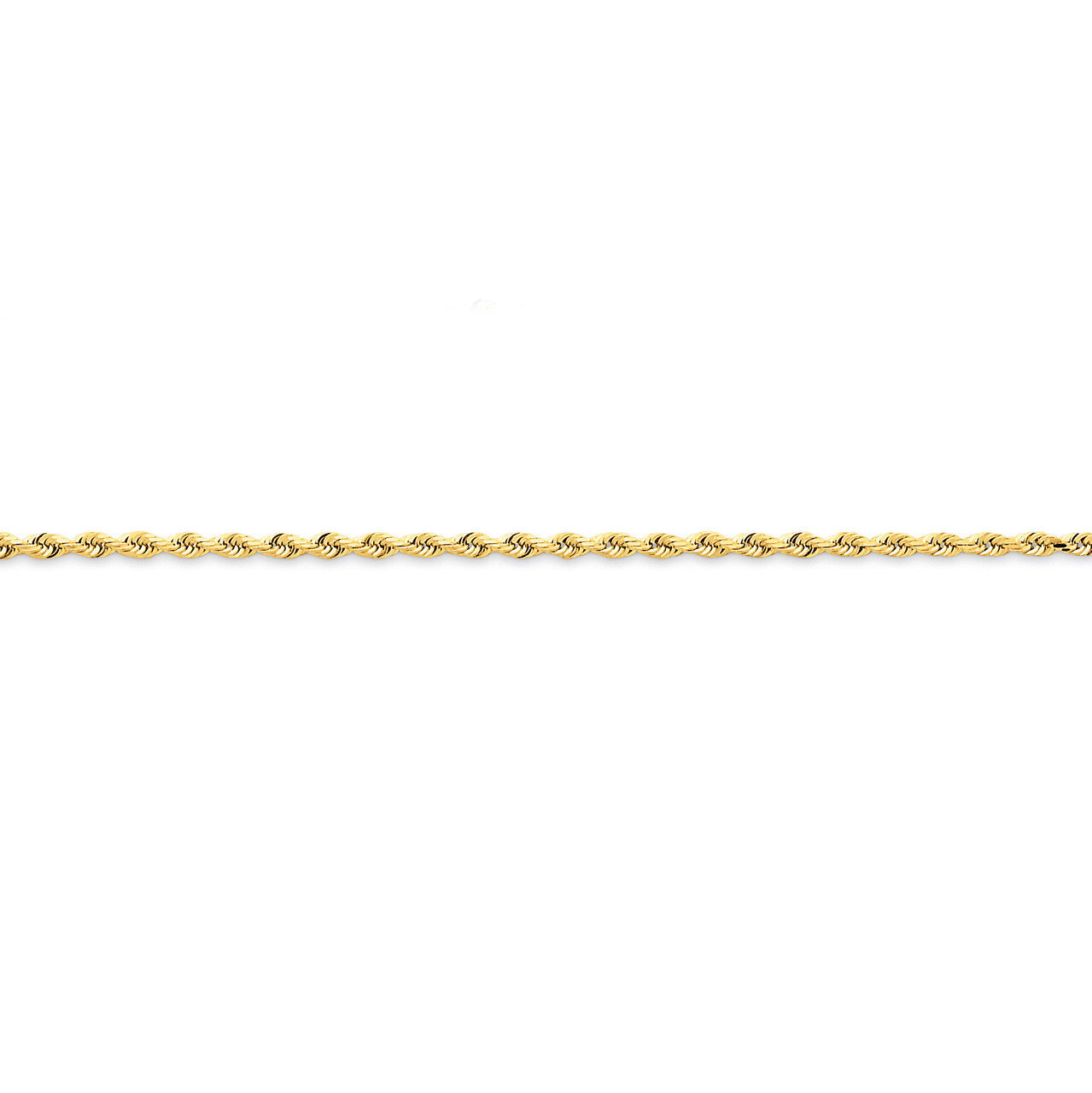 2.00mm Diamond-cut Quadruple Rope Chain 14 Inch 14k Gold QTR016-14, MPN: QTR016-14, 886774397733
