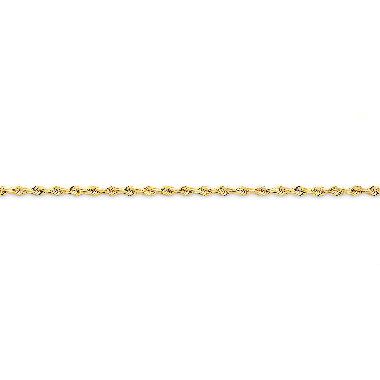 2.25mm Diamond-cut Quadruple Rope Chain 18 Inch 14k Gold QTR018-18, MPN: QTR018-18, 886774397856
