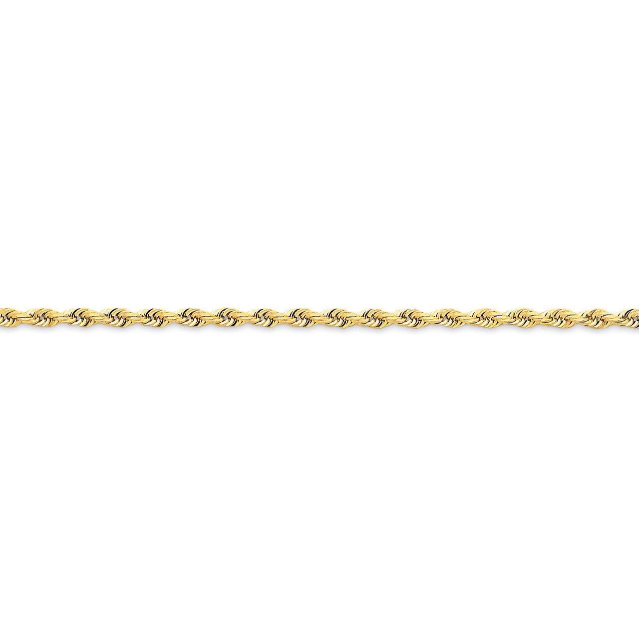 2.75mm Diamond-cut Quadruple Rope Chain 30 Inch 14k Gold QTR021-30, MPN: QTR021-30, 886774397986
