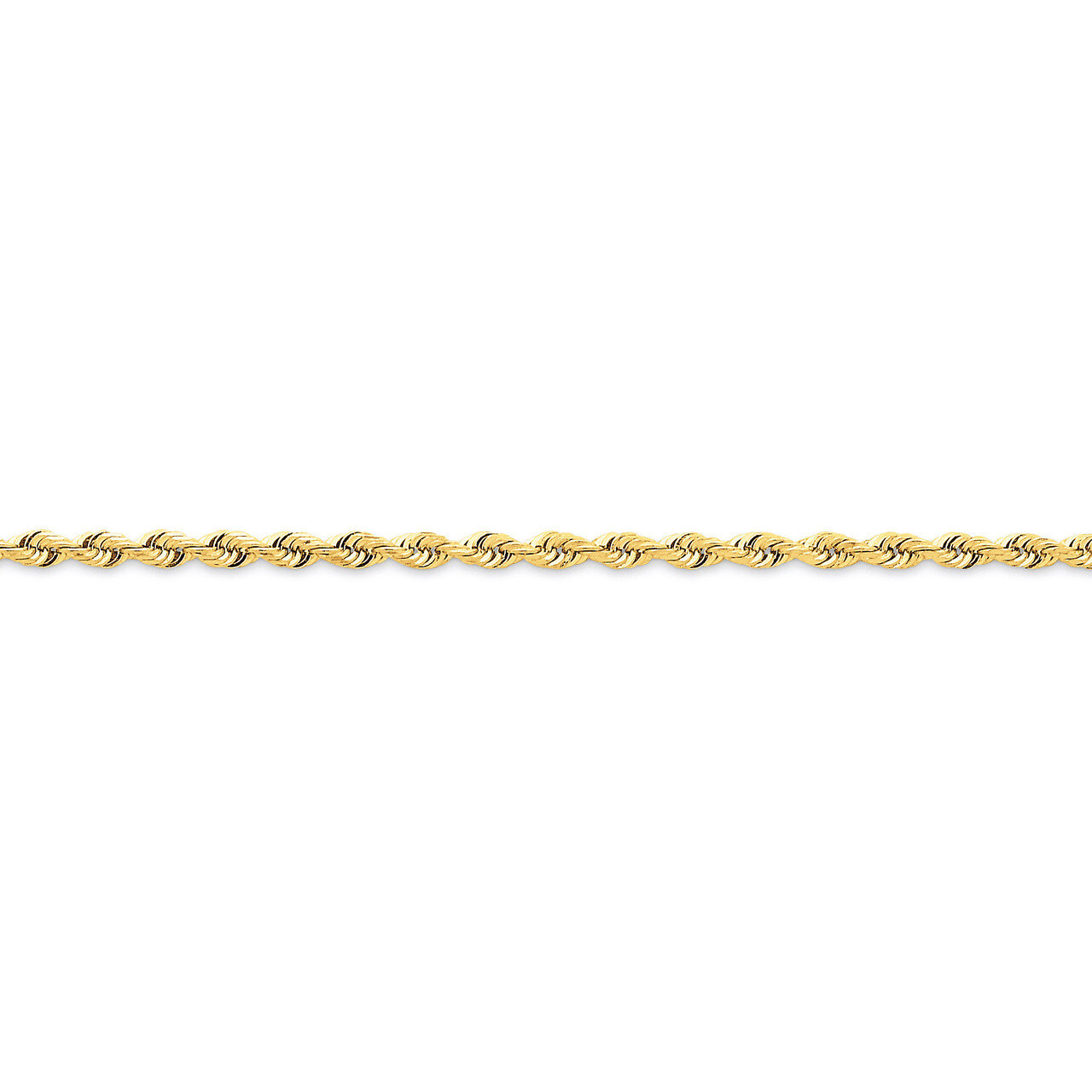 3.0mm Diamond-cut Quadruple Rope Chain 30 Inch 14k Gold QTR023-30, MPN: QTR023-30, 886774398075
