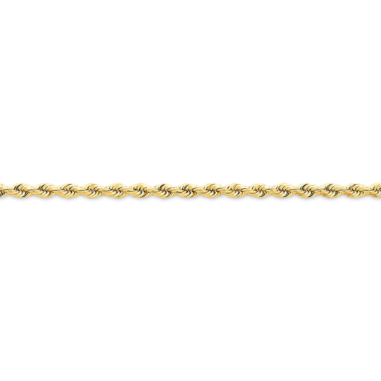 3.35mm Diamond-cut Quadruple Rope Chain 24 Inch 14k Gold QTR025-24