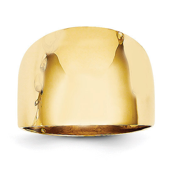 Dome Ring 14k Gold Polished R333