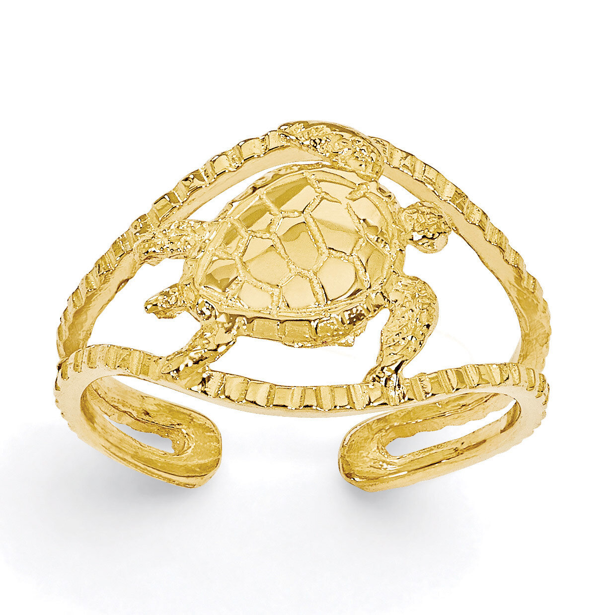 Turtle Toe Ring 14k Gold R400
