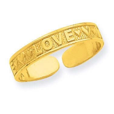 Love Toe Ring 14k Gold R551