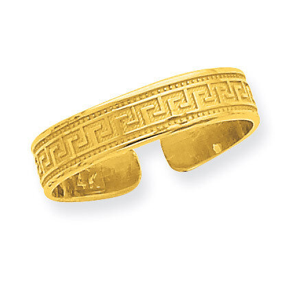 Greek Key Toe Ring 14k Gold R553
