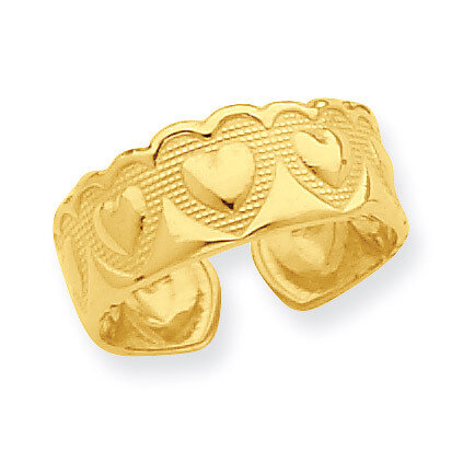 Heart Toe Ring 14k Gold R557