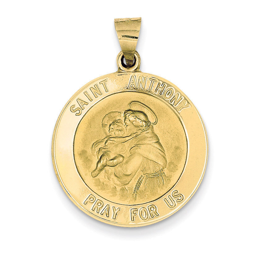 Saint Anthony Medal Pendant 14k Gold REL145