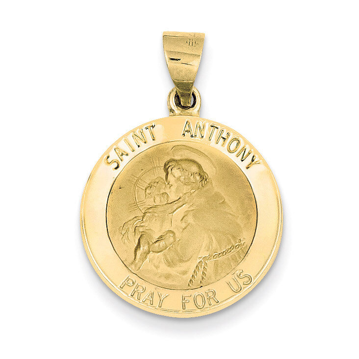 Saint Anthony Medal Pendant 14k Gold REL146